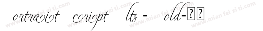 Portrait Script Alts - Bold字体转换